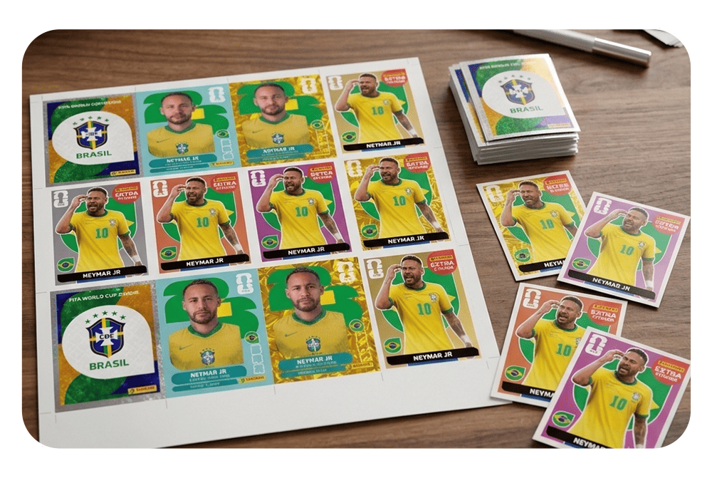 Figurinha especial do Neymar bônus do kit digital